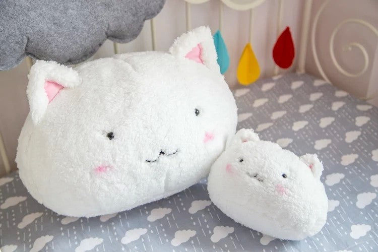 White Rabbit Plush Toy Stuffed Cute Bunny Toy Home Decor Bunny Pillow Spherical Cushion Anime Characters Birthday Gifts