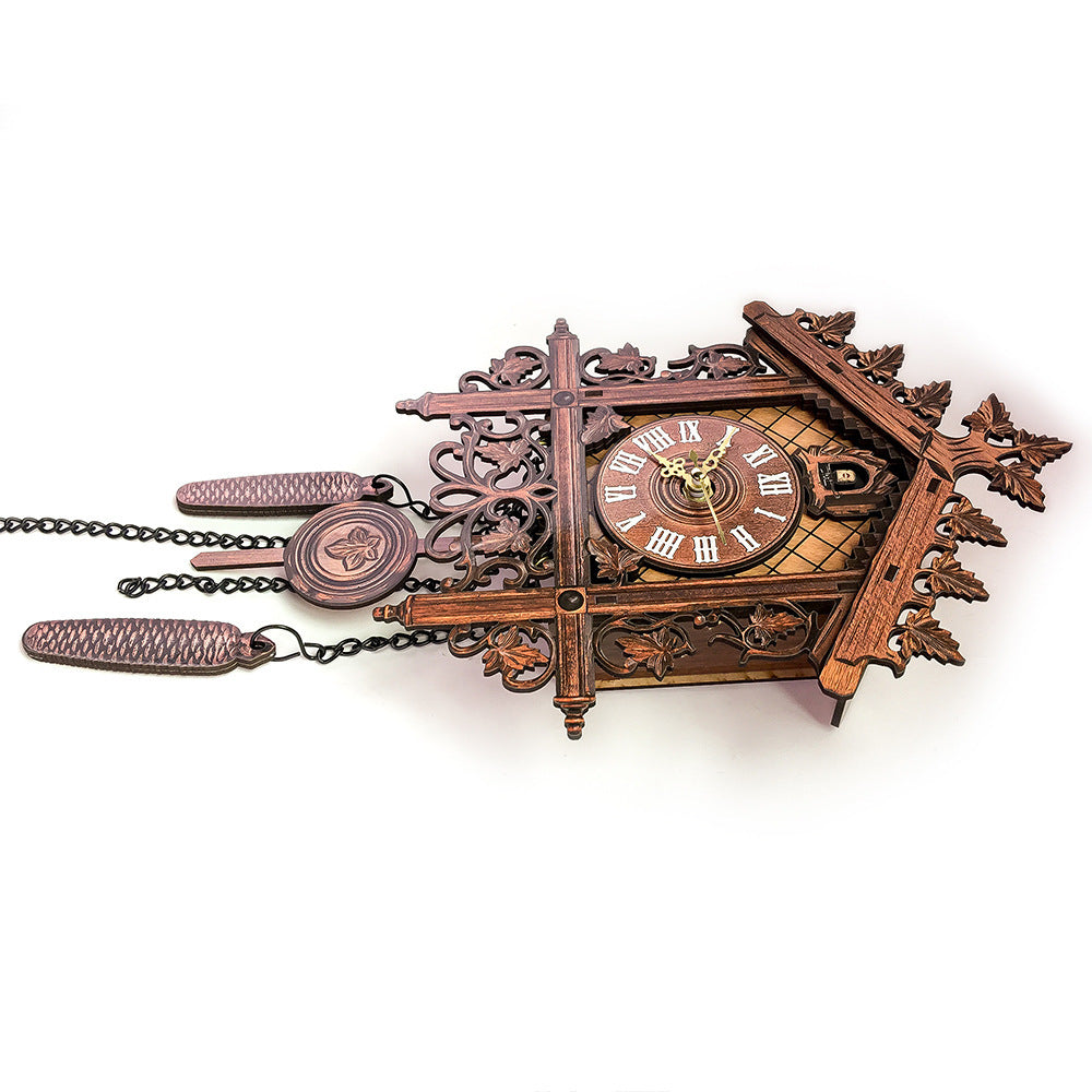 Vintage Wooden Hanging Cuckoo Wall Clock For Living Room Home Restaurant Bedroom Drop Ship