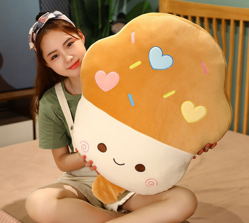 Ice-cream Plush Toy Stuffed Food Soft Doll Fruit Pillow Home Sofa Decor