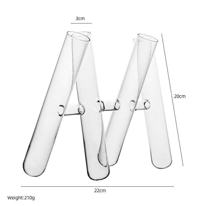 Glass Test Tube Crafts Flower Arrangement Vase Ornaments Home Decor