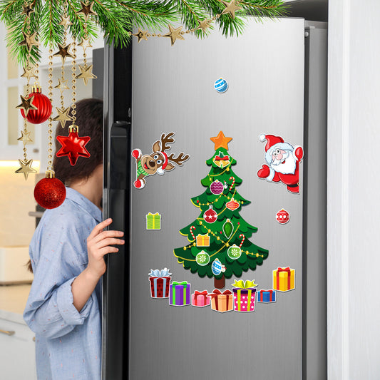 Christmas Decoration Refrigerator Sticker Set