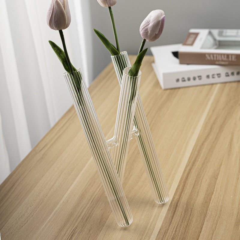 Glass Test Tube Crafts Flower Arrangement Vase Ornaments Home Decor