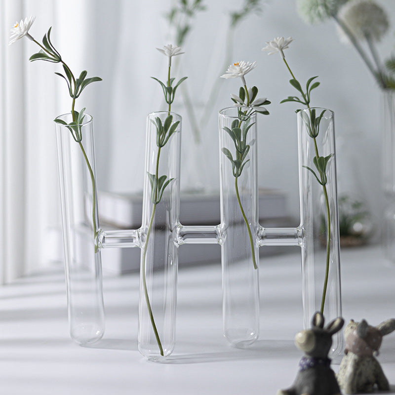 Glass Test Tube Crafts Flower Arrangement Vase Ornaments Home Decor