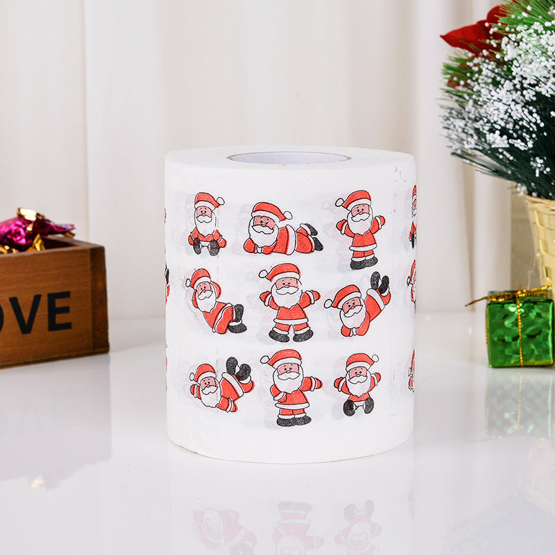 Christmas Toilet Roll Paper Home Santa Claus Bath Toilet Roll Paper Christmas Supplies Xmas Decor Tissue Roll