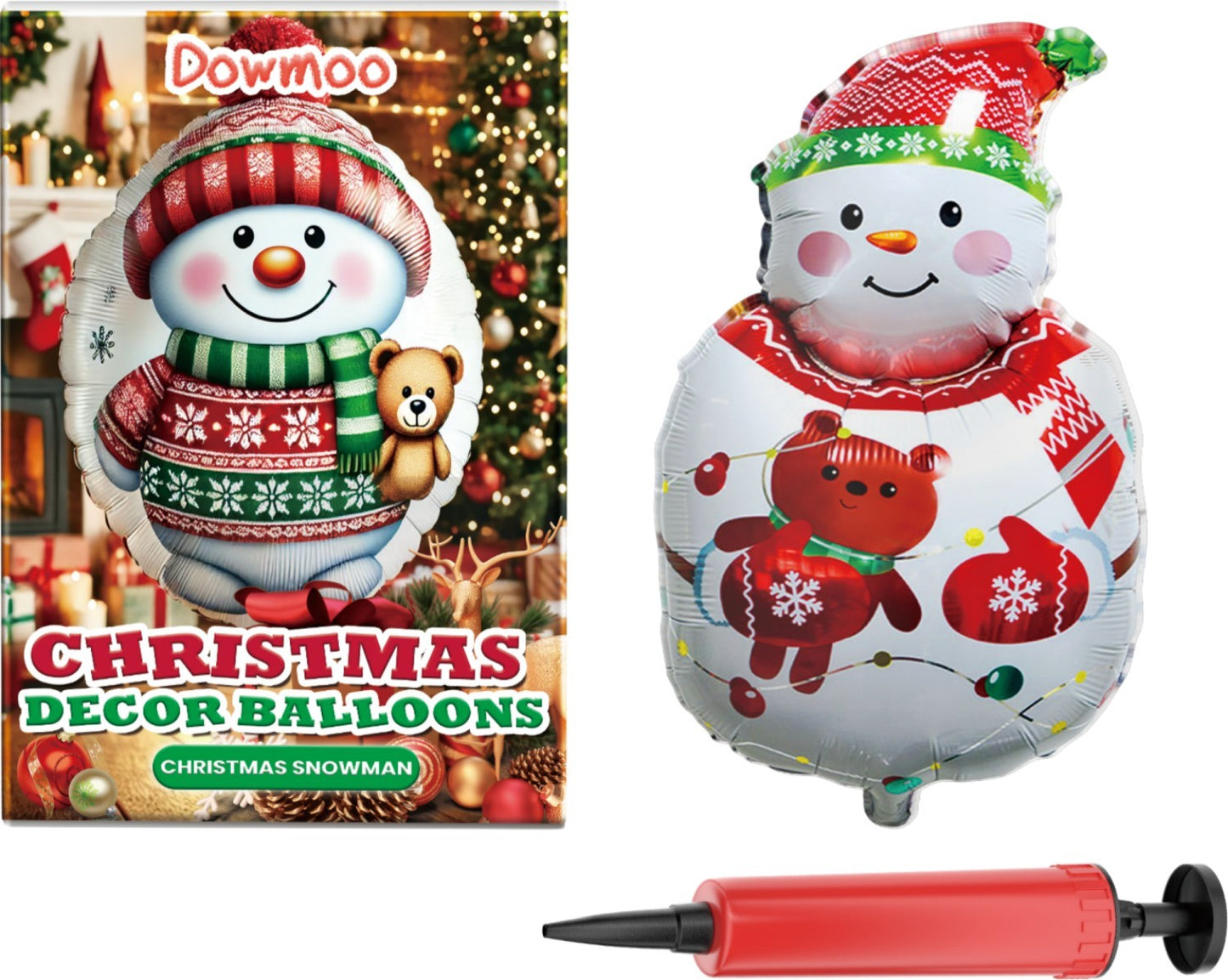 Christmas Decor Balloons Christmas Snowman