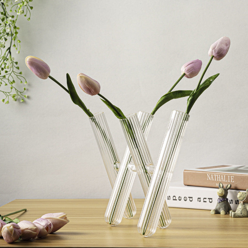 Glass Test Tube Crafts Flower Arrangement Vase Ornaments Home Decor