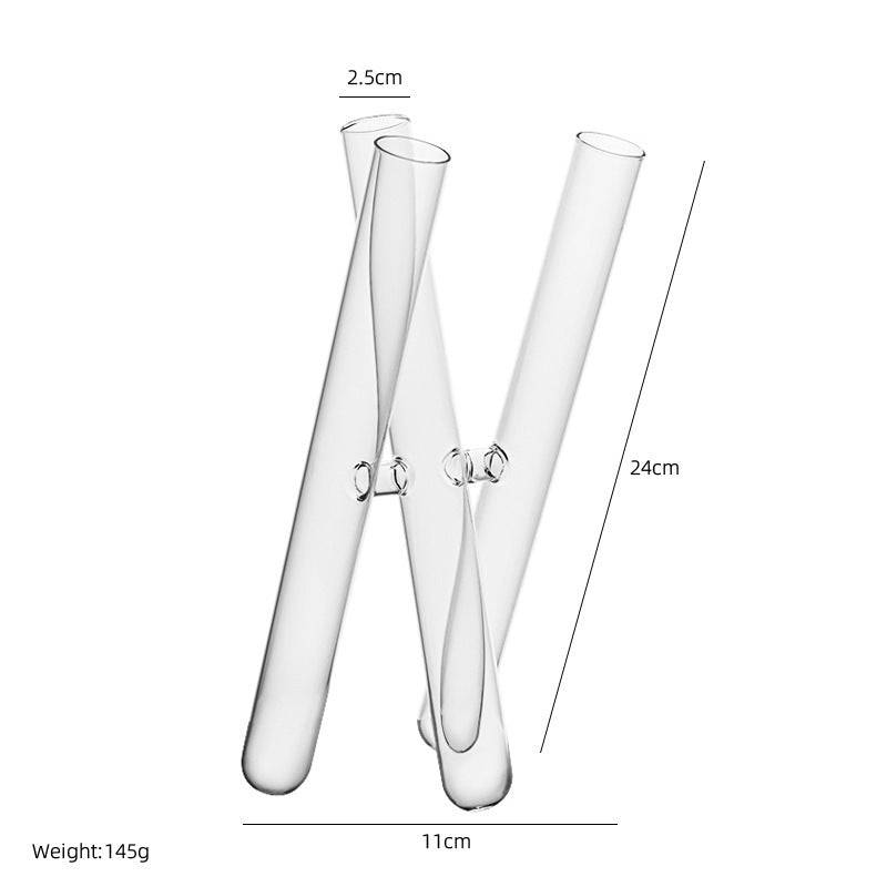 Glass Test Tube Crafts Flower Arrangement Vase Ornaments Home Decor