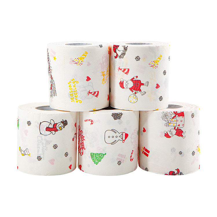 Christmas Toilet Roll Paper Home Santa Claus Bath Toilet Roll Paper Christmas Supplies Xmas Decor Tissue Roll